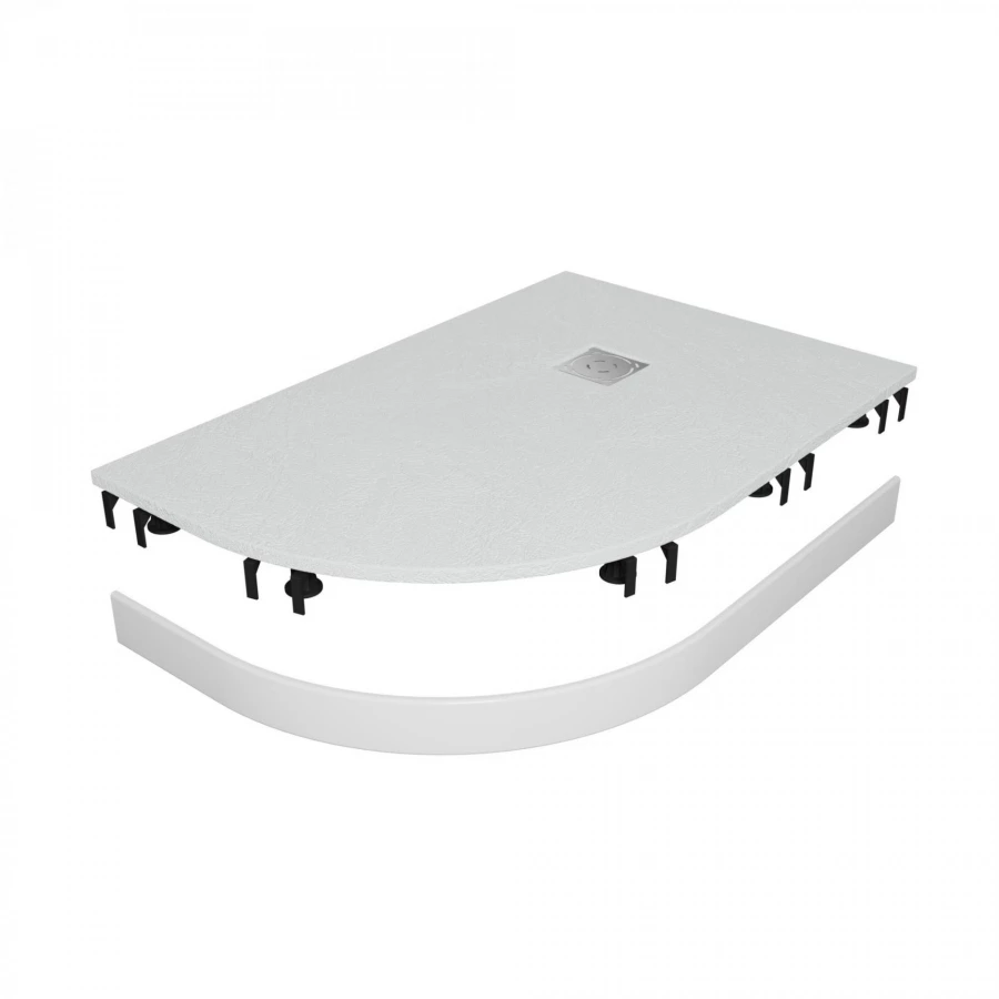 Душевой поддон асимметричный RGW ST/AR-W Белый Комплект 16154129-01RK 90х120 см