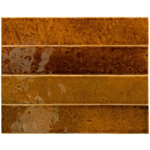 Плитка настенная Equipe Menorca Rust глазурованная глянцевая коричневая 31625 32,8x6,5 см