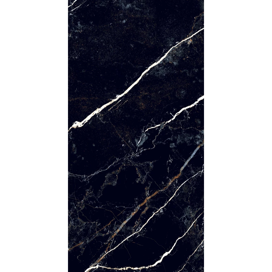 Керамогранит Realistik Obsidian Black High Glossy черный 120х60 см