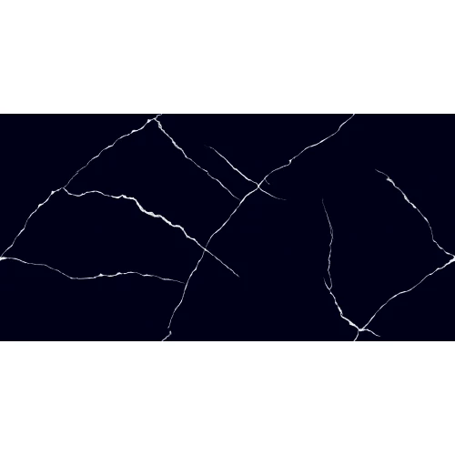 Керамогранит lamore Ceramic High Gloss 60х120 White Lines глянцевый черный 60/120-068 120х60 см