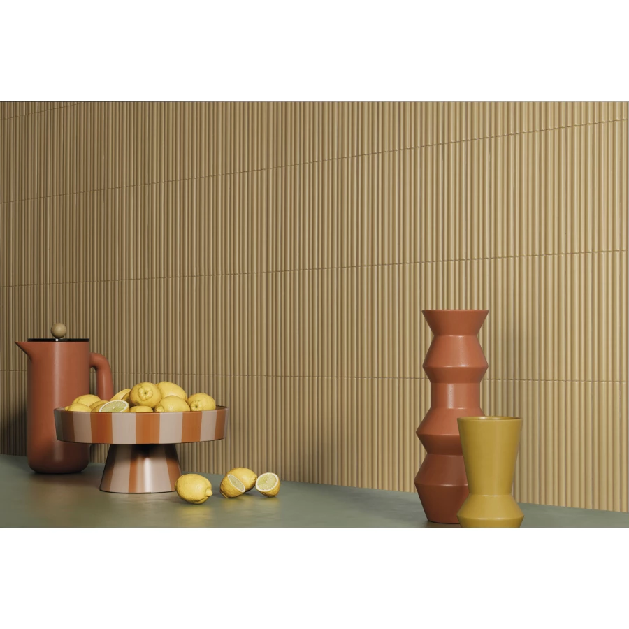 Плитка настенная Harmony Peronda Rainbow Gold матовая желтая 5007041739 25х5 см