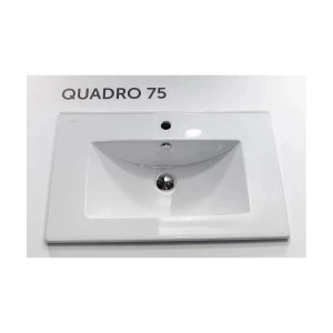 Умывальник Sanita Luxe Quadro 75 QDR75SLWB01 75x46 см