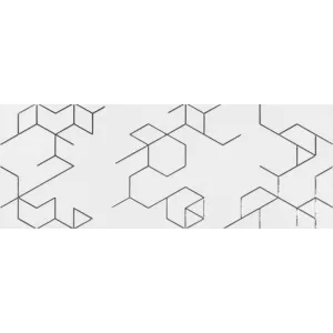 Керамическая плитка Azulev Clarity Dec. Polygon blanco 65х25 см