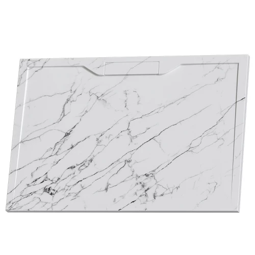 Душевой поддон прямоугольный RGW STE MW Белый мрамор 52342810-15 80х100 см