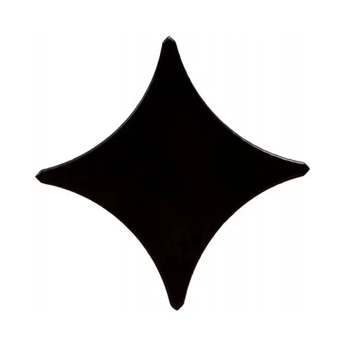Бордюр Gracia Ceramica Stella black черный 02 11х11 см