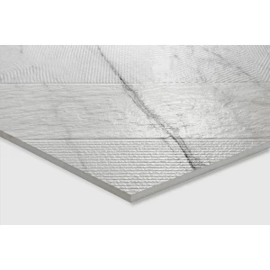 Декор Creanza Montesa White Decor Matt Glossy матовый с глянцевым эффектом белый CZ-GL07-D 160х80 см