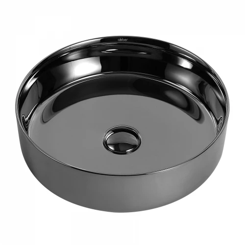 Раковина накладная Abber Bequem серебро AC2109GS