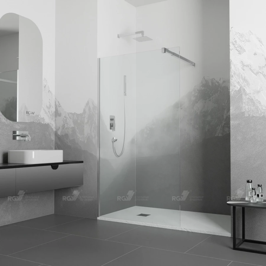 Перегородка для душа RGW WA-001 351000111-11 1100 прозрачное