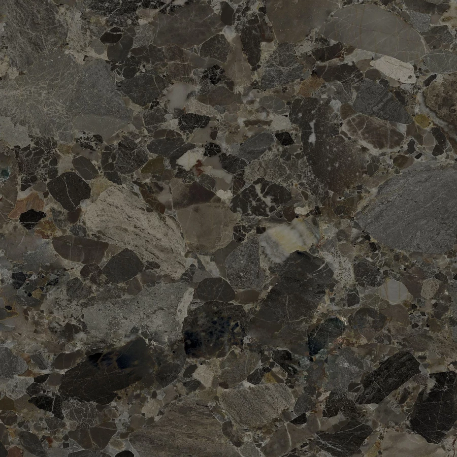 Керамогранит Керамин Лонгфорд матовый черный 60х60 см