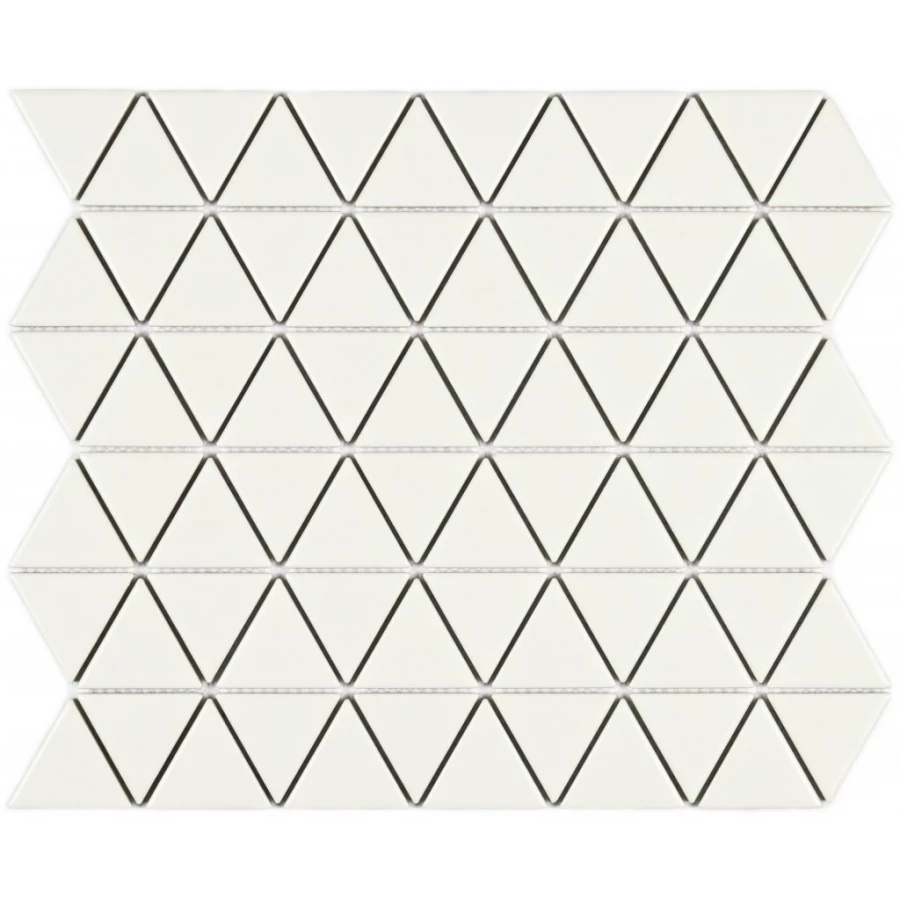 Мозаика Bonaparte Керамогранитная мозаика Reno White matt 45х39 матовая белая 29,1х25,2 см