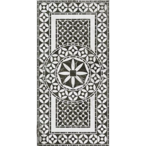 Декор Kerama Marazzi Коррер 1 обрезной глянцевый черно-белый VT/A637/11000R 60x30 см