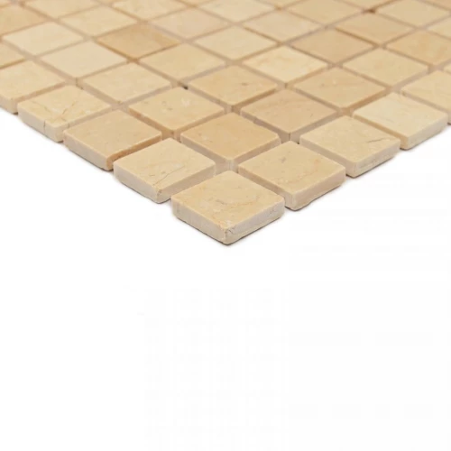 Мозаика Bonaparte Каменная мозаика Sorento-15 slim Pol 15х15 бежевая 30,5х30,5 см