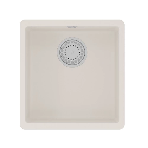 Кухонная мойка Lemark Sinara 400-U подстольного монтажа из кварцгранита цвет Жасмин 9910064 40х42 см