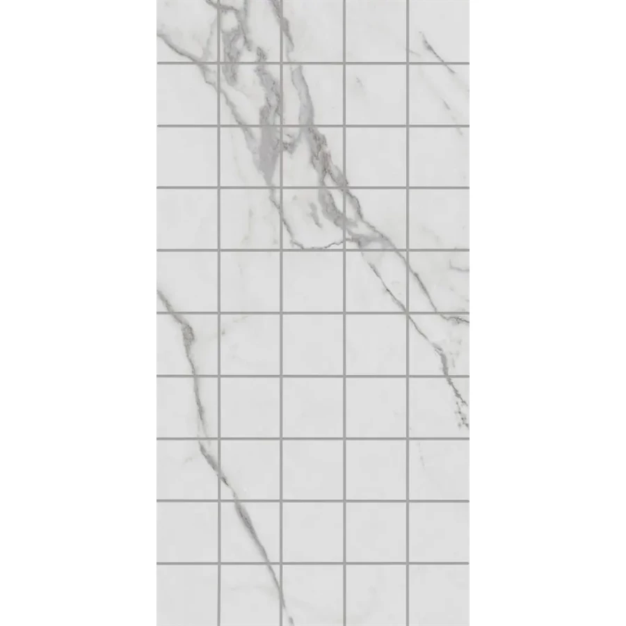 Декор чипсет Kerama Marazzi Коррер обрезной глянцевый белый KMD2PTG003BR 60x30 см