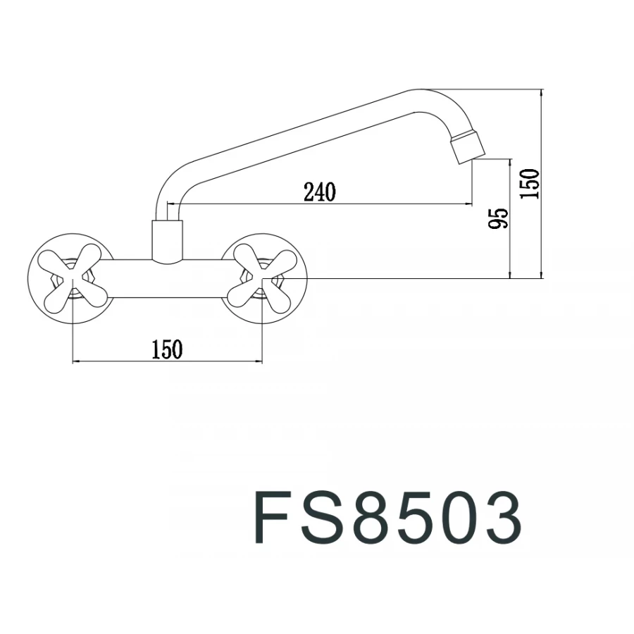 Смеситель для кухонной мойки Fmark FS8503 сатин