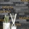Мозаика Orro Mosaic Лава Блэк 50х20 100х20 матовая черная 30х30 см