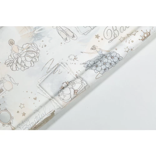 Обои флизелиновые Palitra Home HomeColor Ballet серые 715-41 1.06х10.05 м