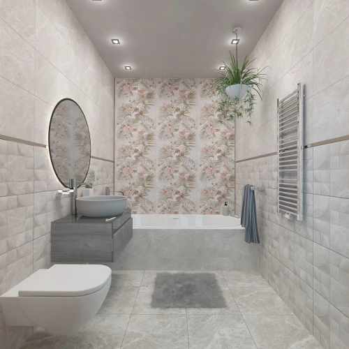 Плитка настенная Kerlife Livorno Fiori 1 матовая многоцветная 1,79 м2 63х31,5 см