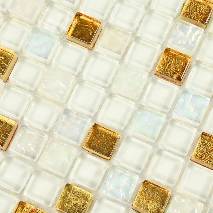 Мозаика Bonaparte Стеклянная мозаика Classik day 15х15 глянцевая белая 30х30 см