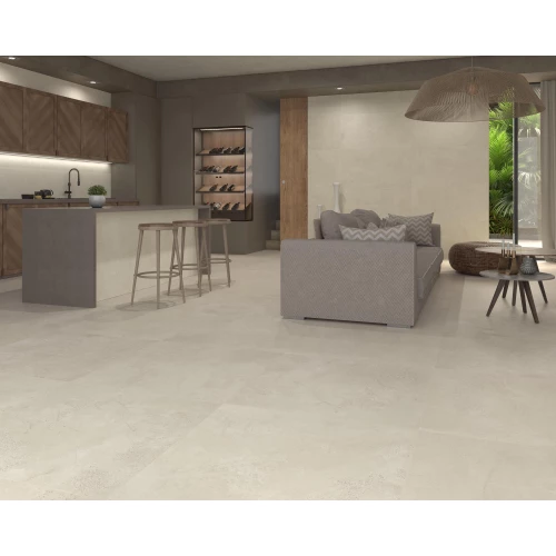 Керамогранит Dune Ceramica Zement Ivory матовый слоновая кость 188907 90х90 см