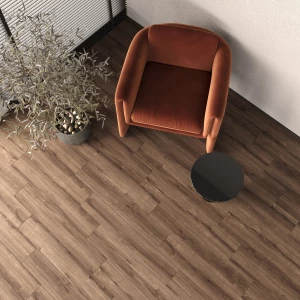 Керамогранит Creanza Akasa Wood Wenge матовый венге CW-RT05-B 120х20 см