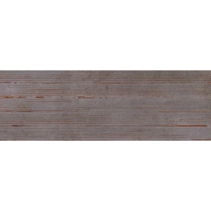 Плитка настенная Eurotile Ceramica Rebellion рельеф полоски темный 692 RBD3GY 1,32 м2 89,5х29,5 см