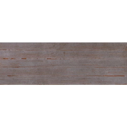 Плитка настенная Eurotile Ceramica Rebellion рельеф полоски темный 692 RBD3GY 1,32 м2 89,5х29,5 см