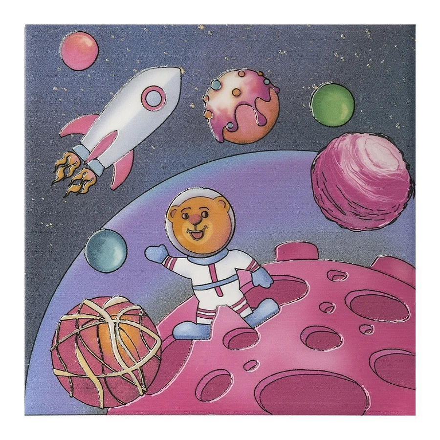 Декор Kerama Marazzi Космос 5 полуматовый фиолетовый VT/A383/5009 20x20 см