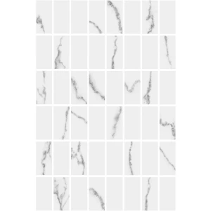 Декор Kerama Marazzi Мираколи мозаичный 4,8х2,3 глянцевый белый MM8380 30x20 см