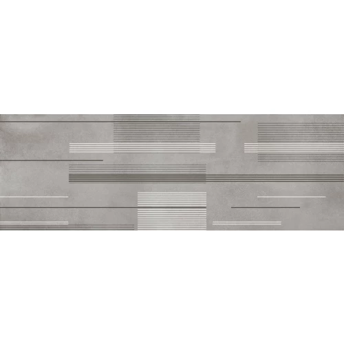 Керамогранит SotGres Espana Nero Decore carving slim серый 40х120 см