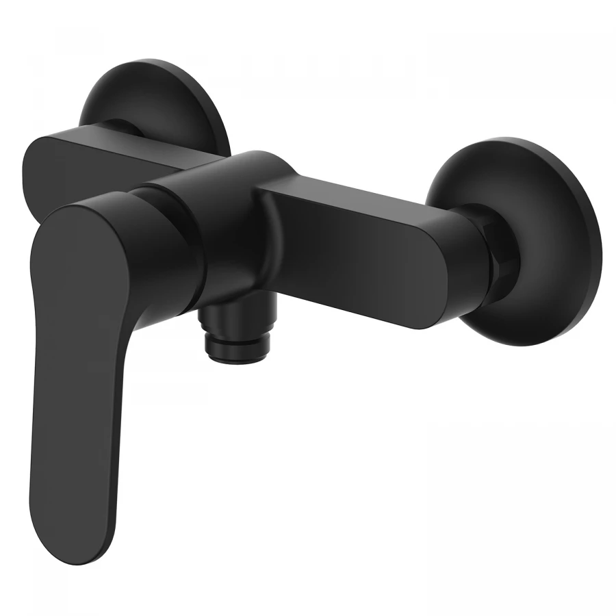 Смеситель для душа Azario Elvis с ручным душем керамический картридж черный AZ-WWK338155PA