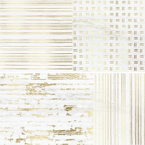 Керамогранит Ceramiche Brennero Venus Decor Lumia Gold White Lapp Rett комп 2 шт lugw30 60х30 см
