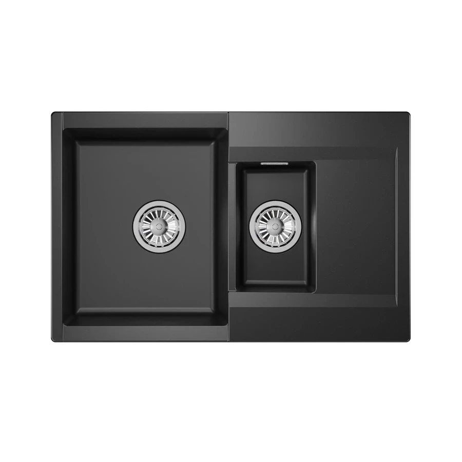 Кухонная мойка Granula Estetica (7808, ШВАРЦ 78x50x20 см