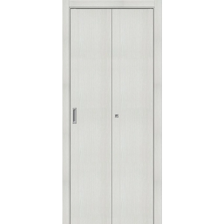 Межкомнатная дверь Mr. Wood Браво-0 200x40 экошпон Bravo A полотно глухое цвет Bianco Melinga