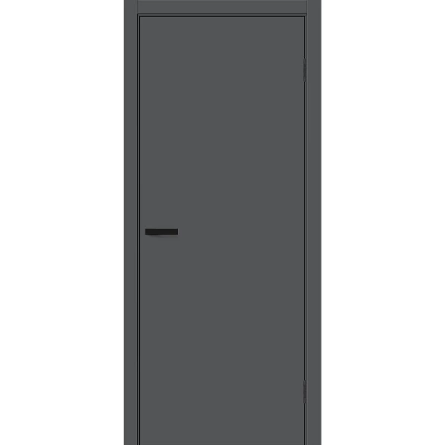 Межкомнатная дверь Bravo Браво-0.П 210x80 экошпон Bravo A полотно глухое цвет Stormy Silk