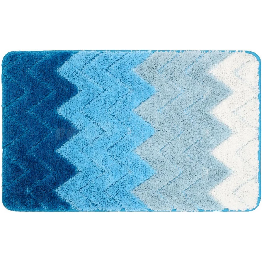 Коврик для ванной Fixsen Deep голубой FX-5003C 80х50 см