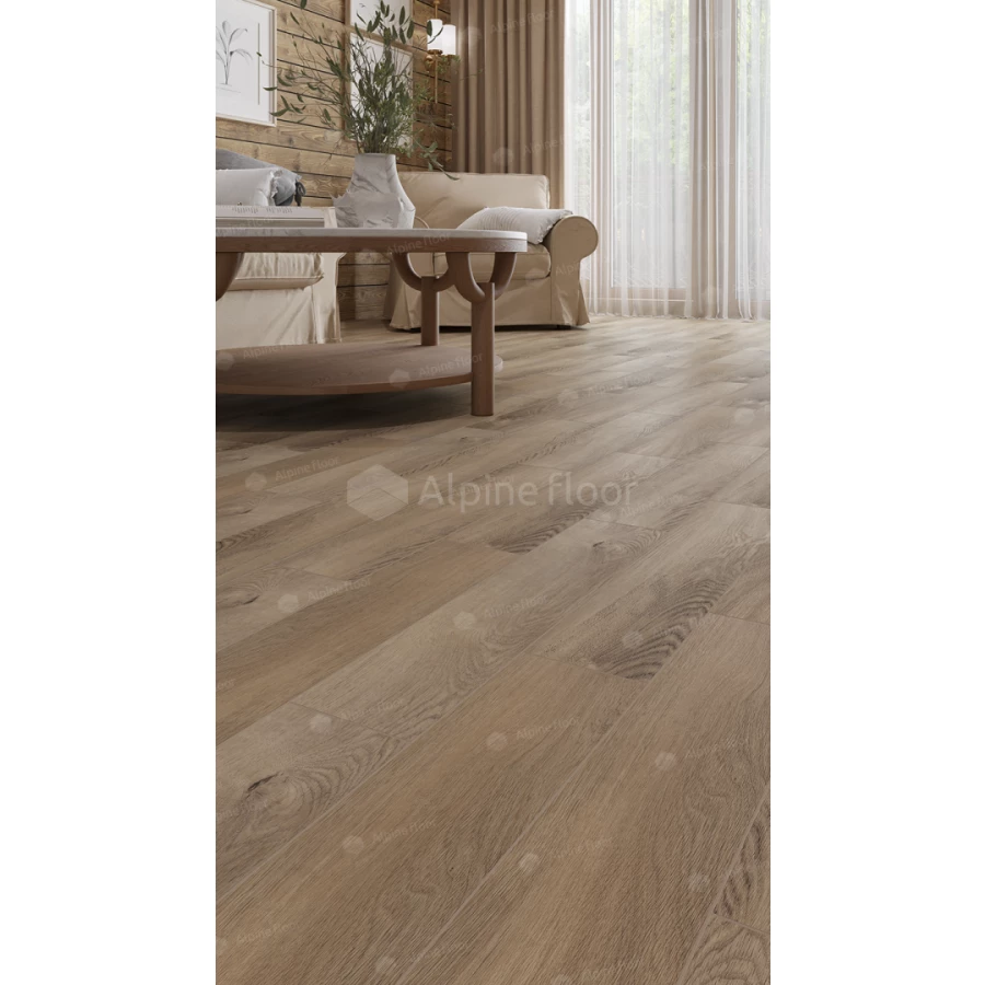 Плитка кварцвиниловая Alpine Floor Parquet LVT Дуб Синистра ECO 16-17 43 класс 2.5 мм 2.2278 кв.м. 59х11.8 см