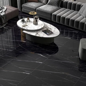 Керамогранит Neodom Luxury Nero Rock Polished глянцевый черный N12047 120х60 см