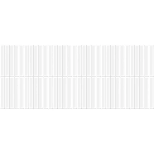 Плитка настенная Gracia Ceramica Simply white белый 01 рельеф 010100001522 60х25 см