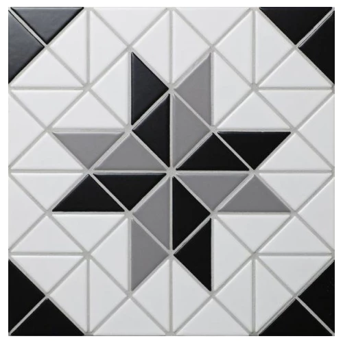 Мозаика StarMosaic Albion Astra Grey матовая серая TR2-CL-BL2 25,9х25,9 см