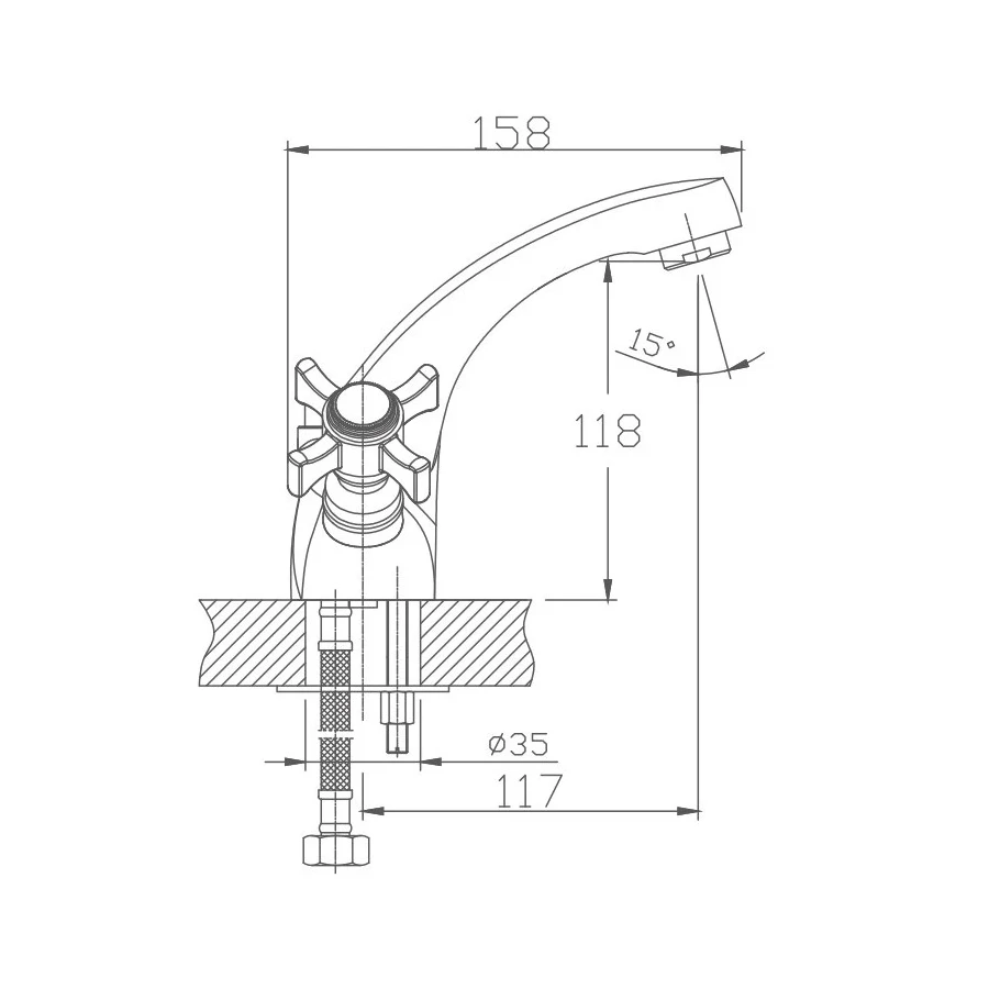 Смеситель для раковины Haiba HB1024