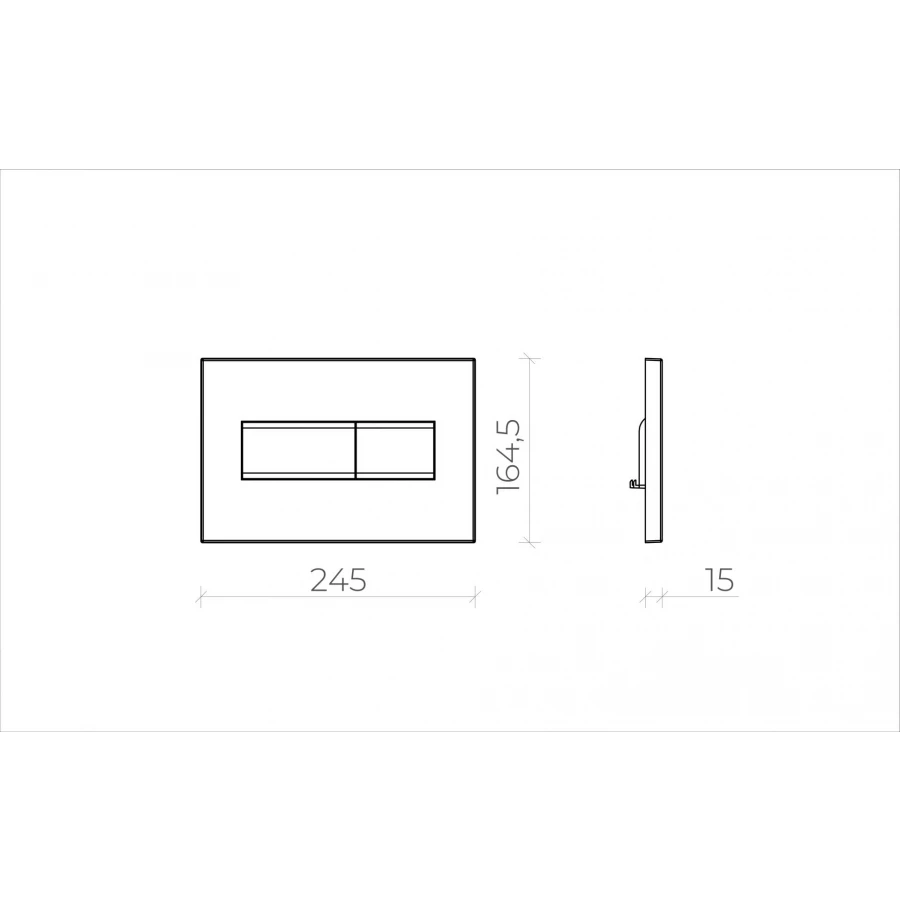 Кнопка смыва для инсталляции Creto Snap 2.0 золото глянцевый KL-CR-752-5
