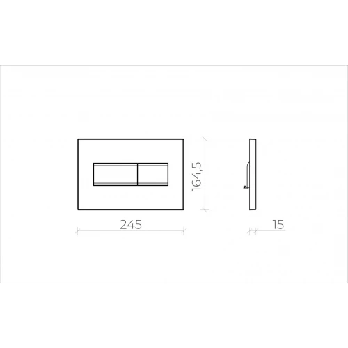 Кнопка смыва для инсталляции Creto Snap 2.0 золото глянцевый KL-CR-752-5