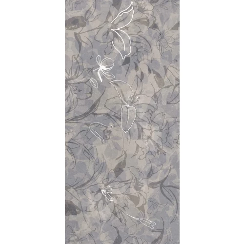 Керамогранит Meissen Keramik Floresta цветы ректификат матовый синий 17647 120х60 см