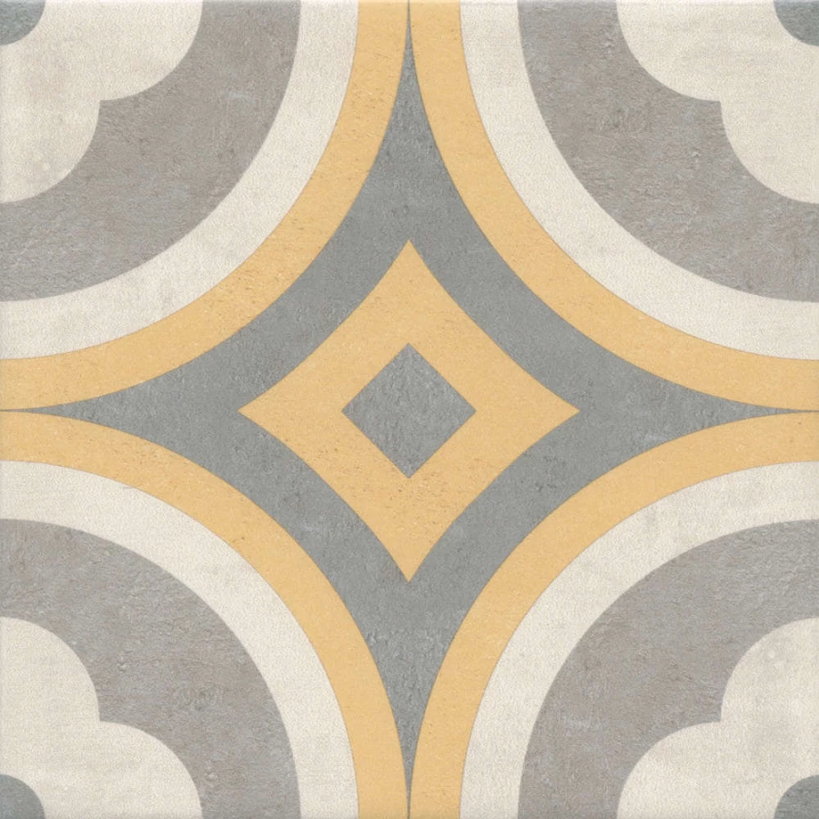 Декор Kerama Marazzi Эрмитаж 6 матовый желтый VT/A465/5009 20x20 см