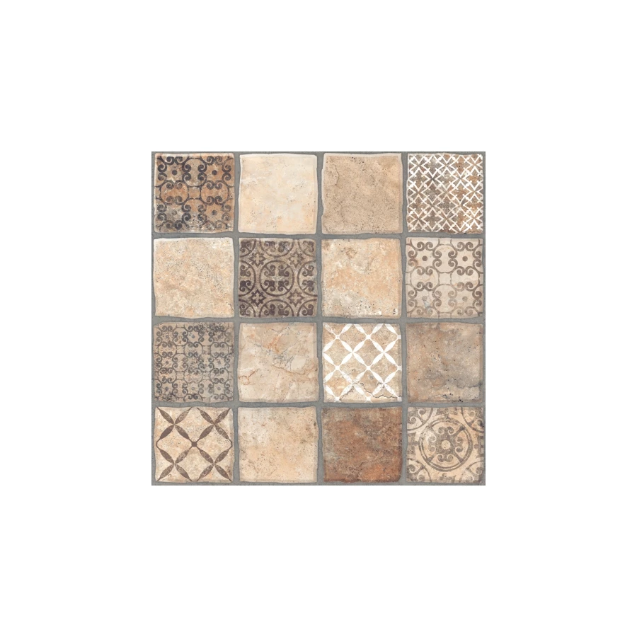 Керамогранит Керамин Карфаген 3Д бежевый с рисунком 2,08 м2 40х40х0,7 см