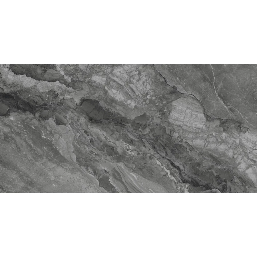 Керамогранит Planet Ceramics UKSL 2427 глянцевый серый 120х60 см