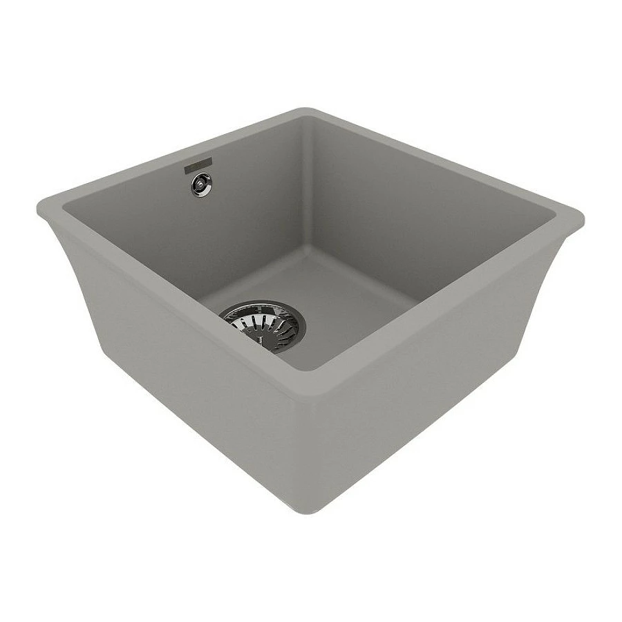 Кухонная мойка Lemark Sinara 400-U подстольного монтажаиз кварцгранита цвет Грей 9910063