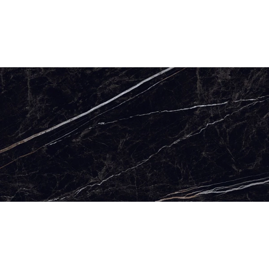 Керамогранит Neodom Luxury Nero Rock Polished глянцевый черный N12047 120х60 см