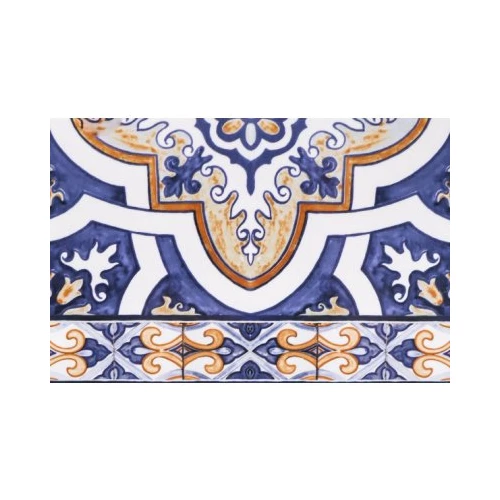 Плитка настенная Шахтинская плитка Андалусия синий низ 03 20х30